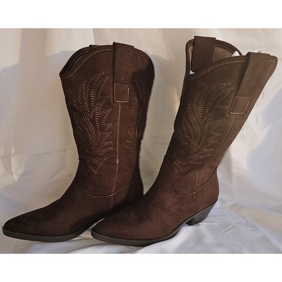 Style & Co Miyyaa Cowboy Booties - Picture 2 of 6